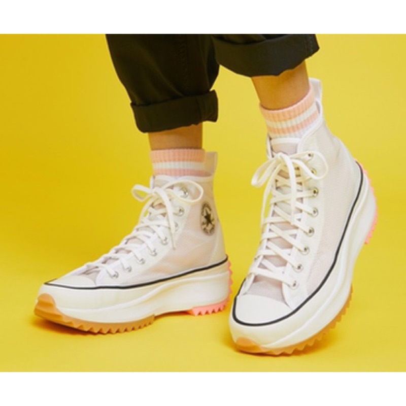 Converse Run Star Hike HI 白粉 透明 平民版JW