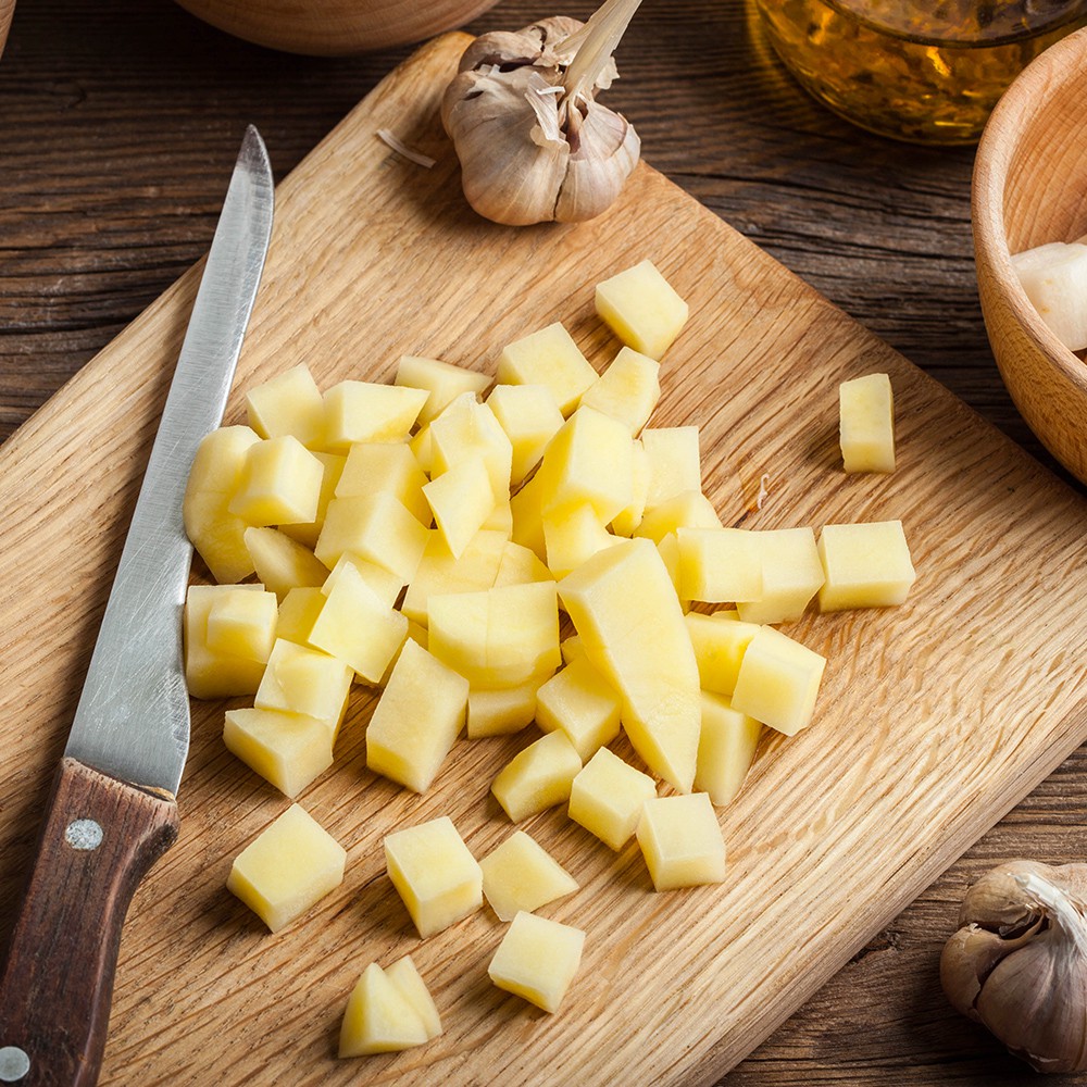 【大江生鮮】台灣產 冷凍馬鈴薯丁 1kg/包！IQF處理 馬鈴薯/土豆/土豆丁/馬鈴薯塊/土豆塊/蔬菜