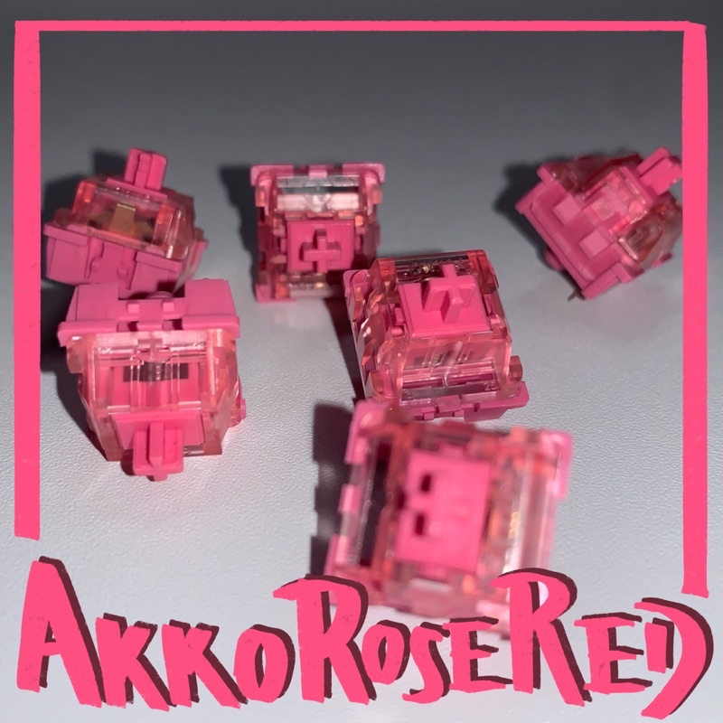 [bpx] Akko Rose Red switches 玫瑰紅軸 鍵軸 熱插拔 機械鍵盤配件