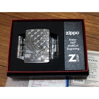 Zippo 美製防風打火機 燃油式打火機 美國國旗與老鷹 美國鷹 Armor Case