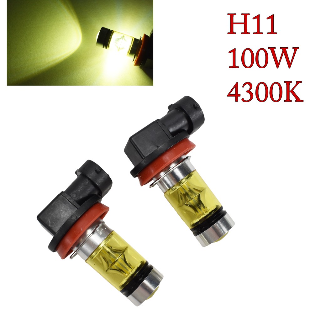 H11 H8 LED 100W CREE XBD 20 LED 3000K黃金光 後霧燈 前霧燈 車燈 1組2顆