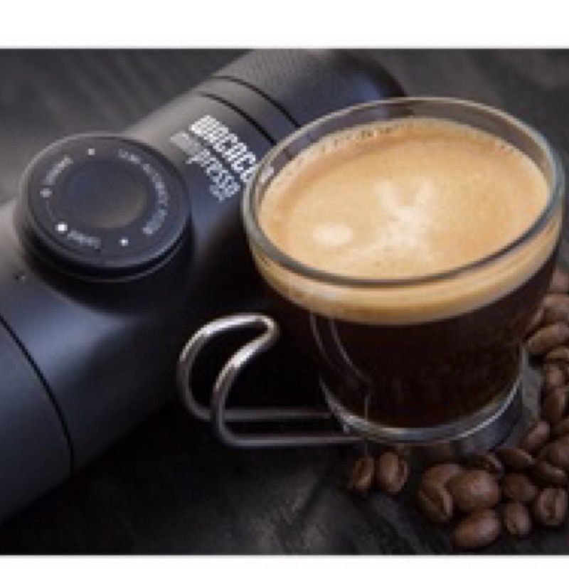 mini presso-GR 義式迷你濃縮咖啡機 手壓式咖啡機 小型隨行迷你咖啡機使用簡單操作方便，及時飲用咖啡（二手）