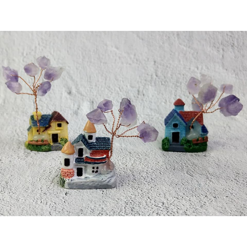 天外奇蹟 紫水晶花小屋 Q70 三色可選 藍色 白色 黃色 蝦皮購物