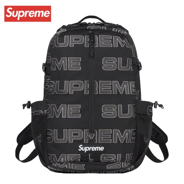 現貨正品21FW SUPREME BACKPACK LOGO 黑色 後背包