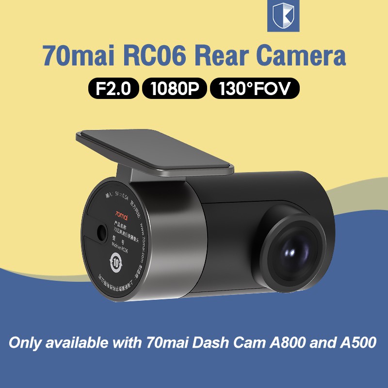 適用於 A500S A800S 的 70mai 後置攝像頭 RC06 1080P 後凸輪
