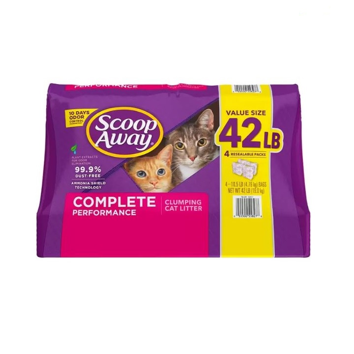 Scoop Away超凝結貓砂分裝2.38kg 本店滿520私訊享超商免運 淡水可自取 好市多紫款貓砂4.76公斤分半包