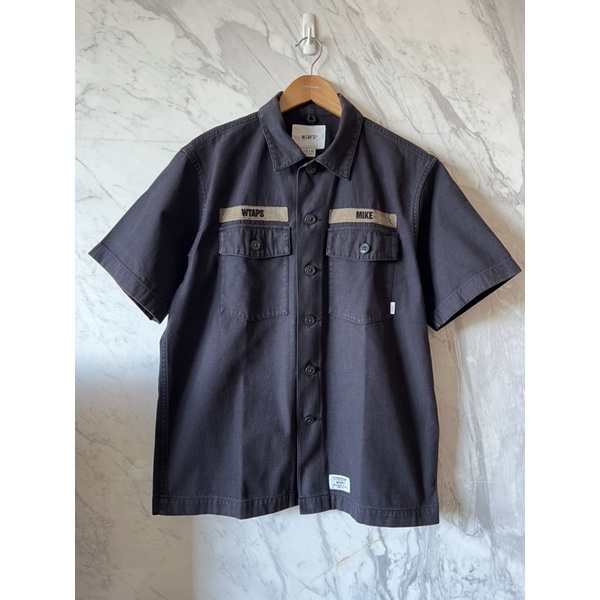 「二手商品」18SS WTAPS BUDS SS / SHIRT. COTTON. SATIN 雙口袋軍襯衫