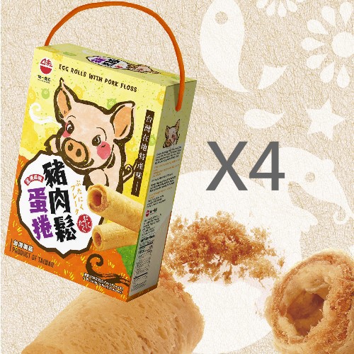 味一豬肉鬆蛋捲160g*4盒/組