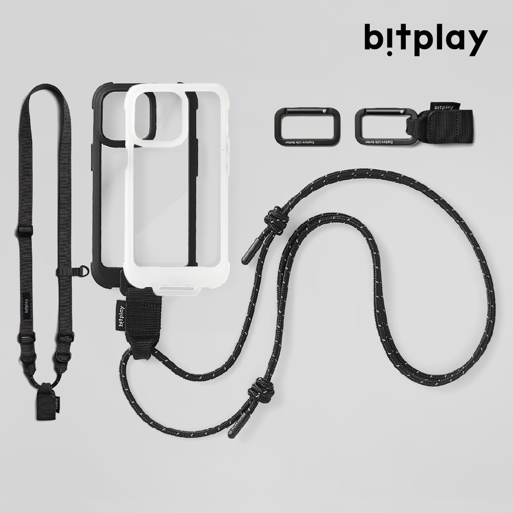 【bitplay】iPhone 13/mini/Pro/Max隨行手機殼(WanderCase)｜織帶隨行掛扣 撞色掛繩