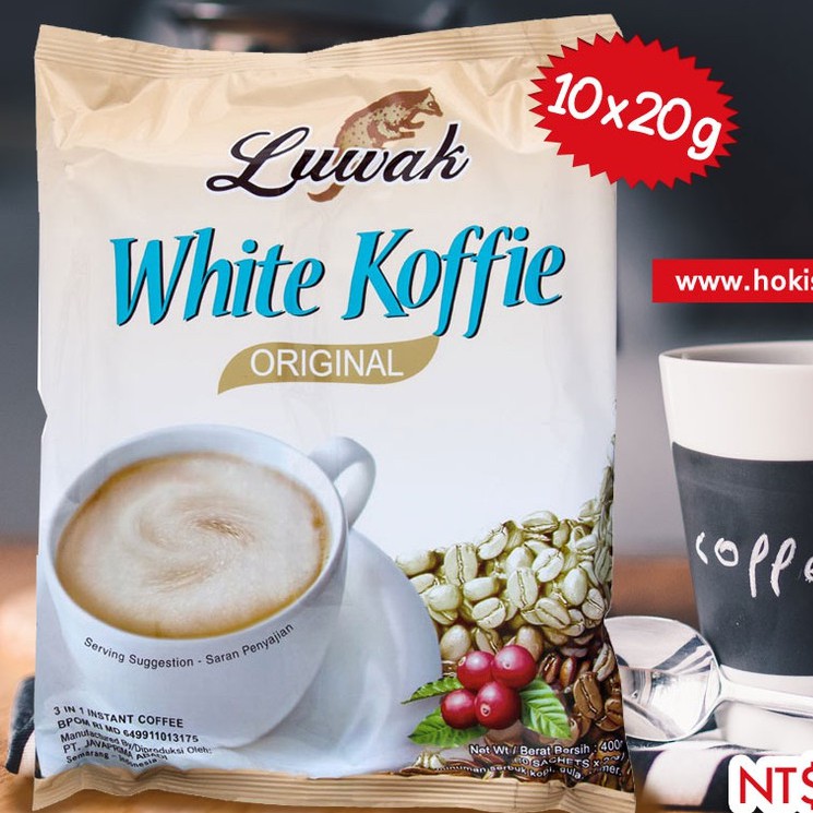 KOPI LUWAK PUTIH White Coffee 10*20g 魯哇 白 咖啡 FK08001