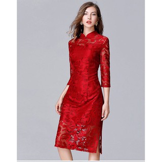 現貨大尺碼J122大碼禮服洋裝L-5XL大尺碼100公斤禮服婚禮春裝春節尾牙結婚訂婚喜酒主持媽媽禮服