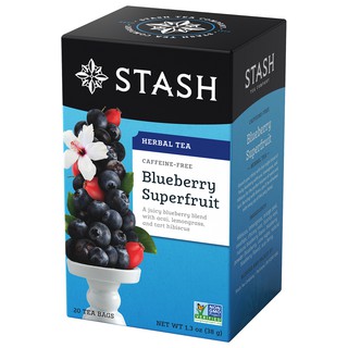 Stash Tea 思達茶 無咖啡因草本藍莓茶(1.9gx20袋x盒)
