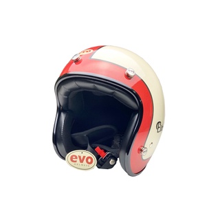 EVO TA502 1997 安全帽 復古騎士帽 MIT台灣製造 原廠 DOT 金屬齒排釦 全拆式 圓帽【智同官方旗艦店