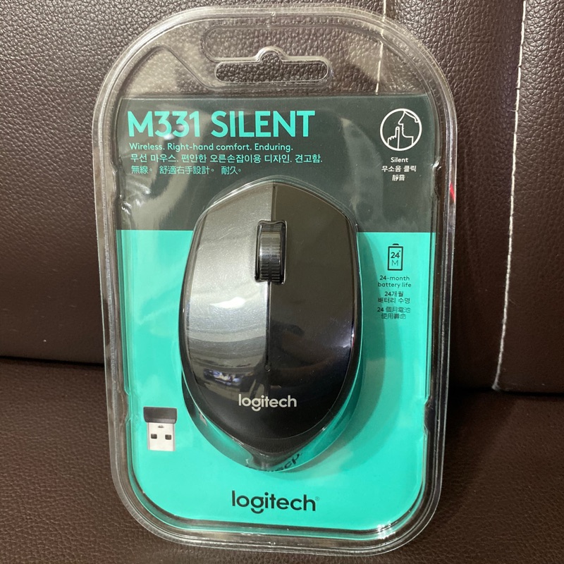 Logitech 羅技 M331 SILENT無線靜音滑鼠 黑
