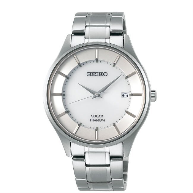 Seiko精工錶 SPIRIT V157-0BX0S(SBPX101J) 簡約時尚太陽能鈦金屬腕錶/ 40mm