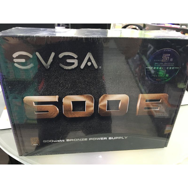 艾維克 EVGA 600B 80PLUS 銅牌 電源供應器 5年保固3年到府1年換新
