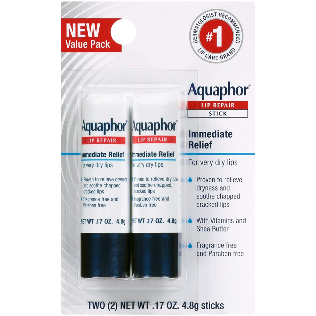 Aquaphor唇部修護棒 (2包裝)