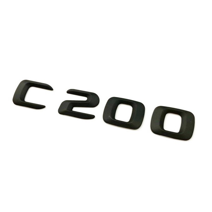 【JR 佳睿精品】15-16 Benz 賓士 尖型 C-W205 C200 消光黑 霧面黑 後廂 字體 字貼 標誌
