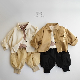 兒童日森系復古小清新上衣韓國兒童男童潮寶寶氣質襯衫外套