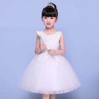 臺灣現貨❤️110-120出清中大小童新款女童禮服裙韓國蓬蓬裙婚禮花童公主裙鋼琴演出服