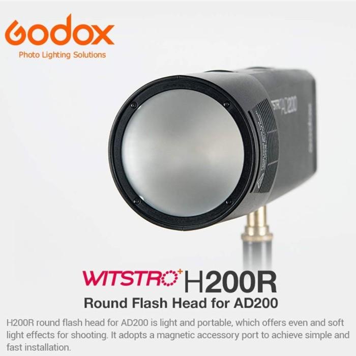 GODOX 神牛 H200R 圓形閃光燈頭適用於 Ad200