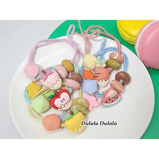 Dulala杜拉拉 韓國ins~皮筋飾品 蘋果髮束 水果皮筋 西瓜髮圈 蔬果皮筋 臺灣出貨
