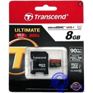Transcend 創見 8G 8GB MicroSDHC Class 10 UHS-I 600x 記憶卡