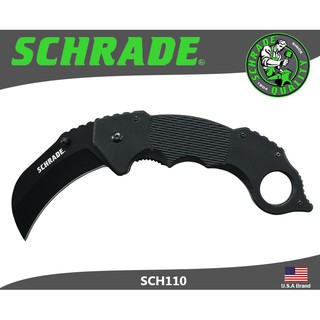 美國Schrade折刀Karambit爪刀9Cr18MoV高碳鋼G10握柄附背夾【SCH110】