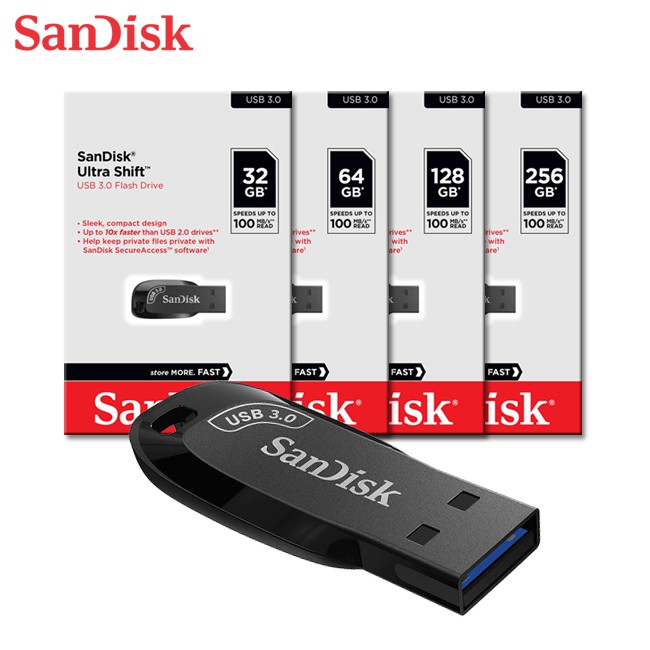 SanDisk Ultra Shift 32G 64G 128G最新版USB 3.0 高速 隨身碟 CZ410 廠商直送