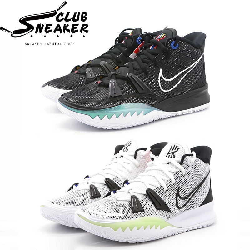 【sneaker_club】NIKE KYRIE 7 EP 厄文7代 實戰 籃球鞋 運動鞋 耐磨 XDR 黑白 男鞋