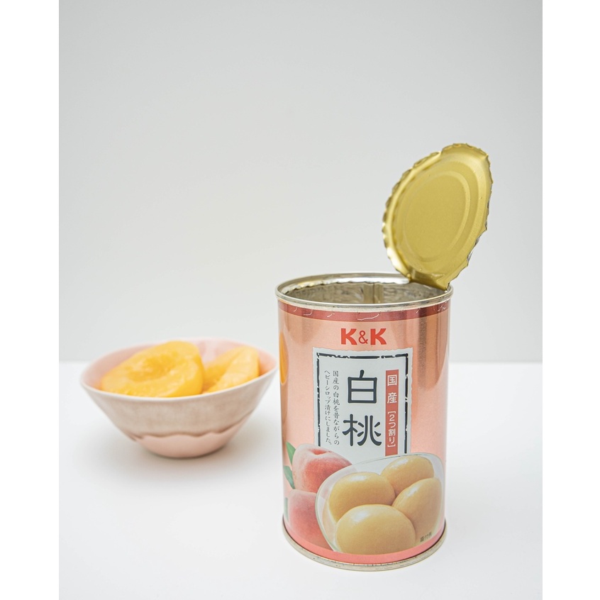 新鮮到貨！日本｜本產白桃（425g）｜日本白桃 白桃 桃子 水蜜桃 水蜜桃罐頭 黃桃