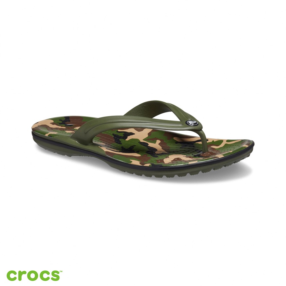 Crocs 卡駱馳 (中性鞋) 卡駱班印花人字拖-205943-30Q_洞洞鞋