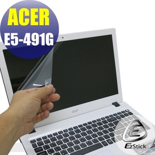 【EZstick】ACER E5-491 E5-491G 靜電式筆電LCD液晶 螢幕貼 (霧面鏡面或霧面)
