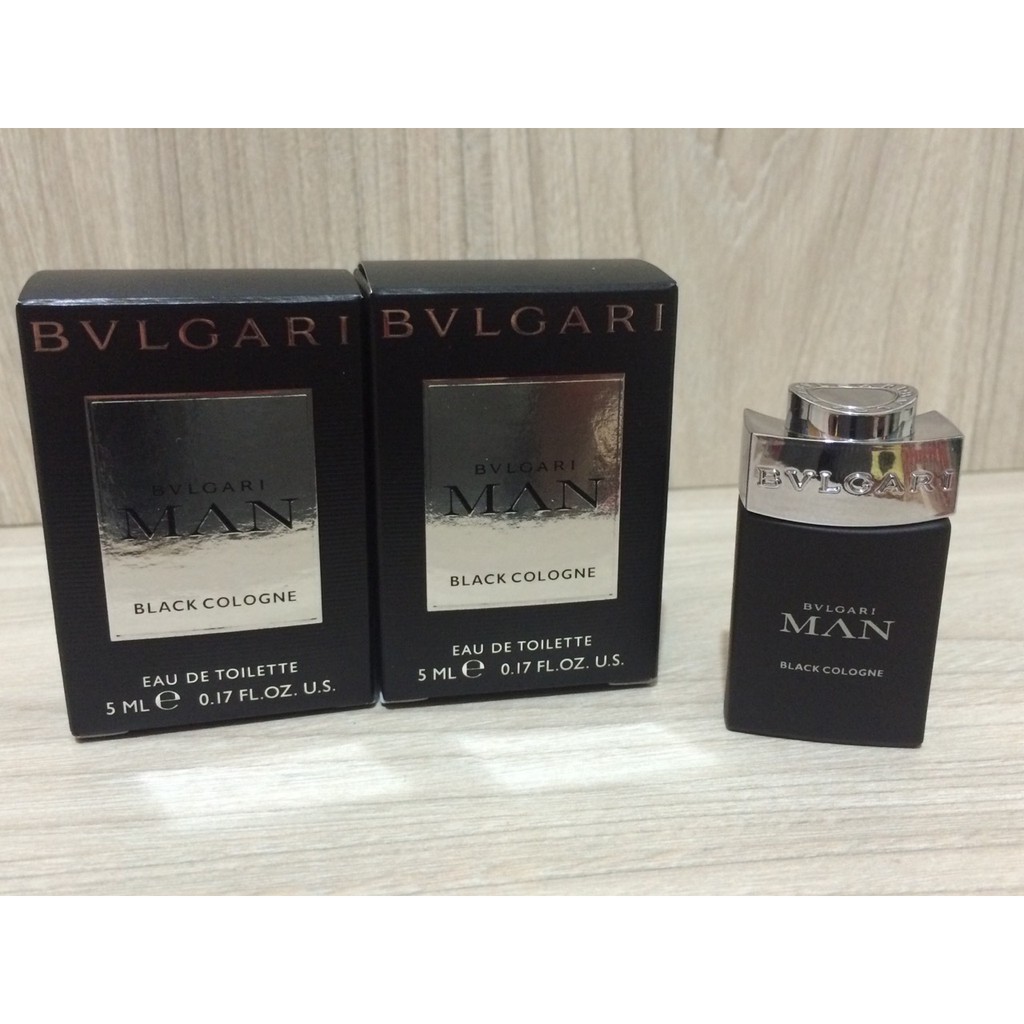 BVLGARI寶格麗 Man Black Cologne 當代冰海男性古龍淡香水5ml/小香水