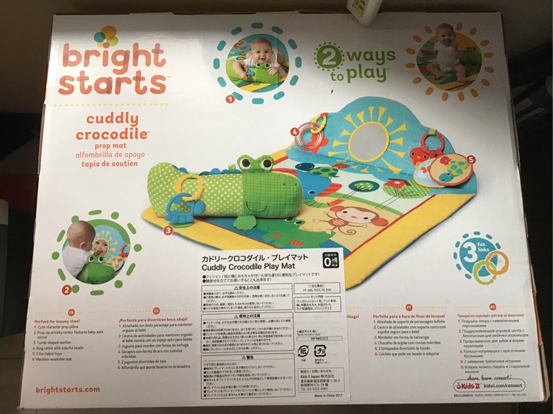 bright starts cuddly crocodile play mat