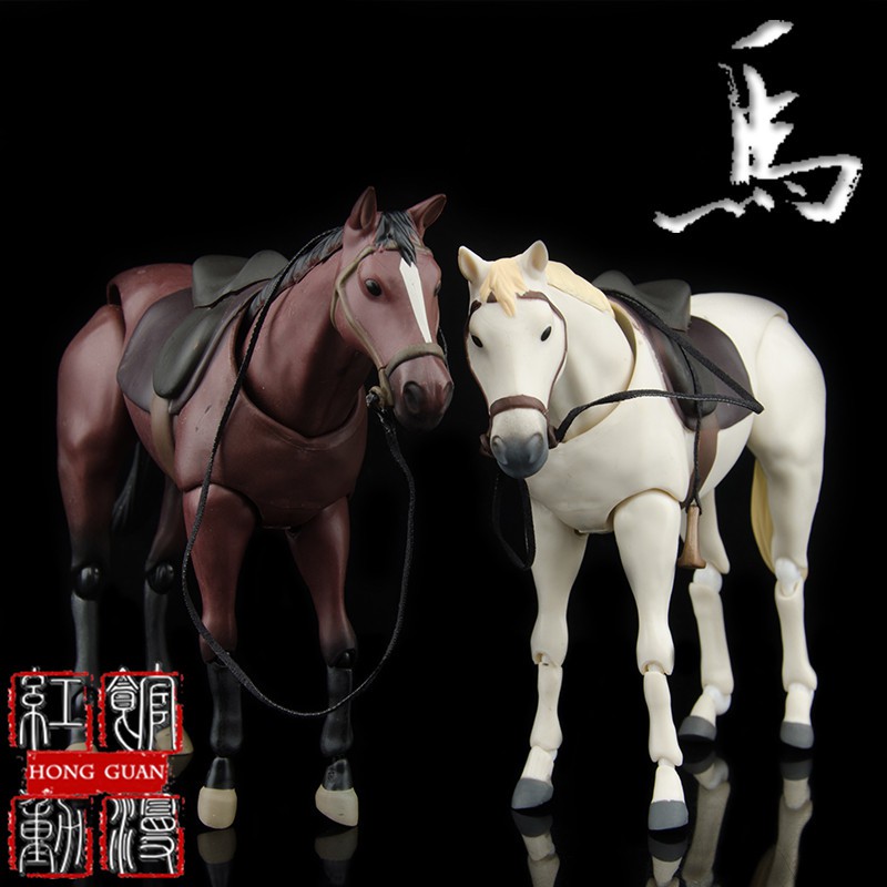 模玩屋動漫周邊figma 馬白色茶色棕色超可動素體馬盒裝手辦 蝦皮購物