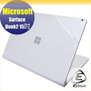 【Ezstick】Microsoft Surface Book 2 15吋 透氣機身保護貼(上蓋貼、鍵盤週圍貼、底部貼)