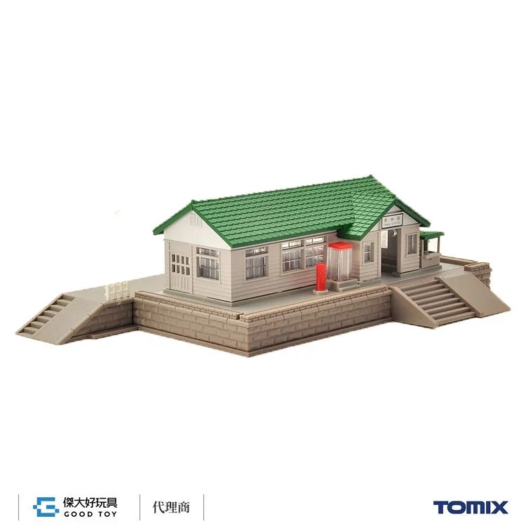 TOMIX 4202 建物 木造車站組 (綠)