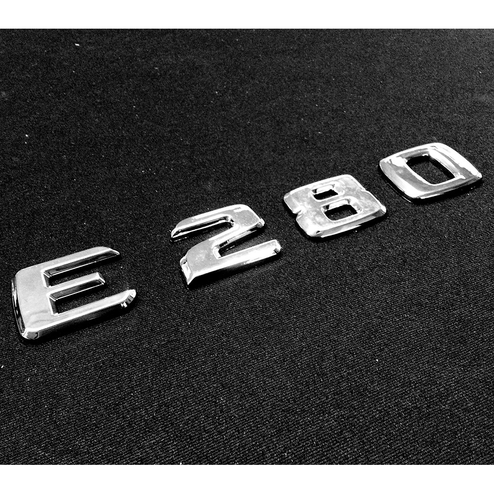 圓夢工廠 Benz 賓士 E W210 W211 E280 後車箱 尾門 鍍鉻 車型車標 字貼 字標 同原廠款式