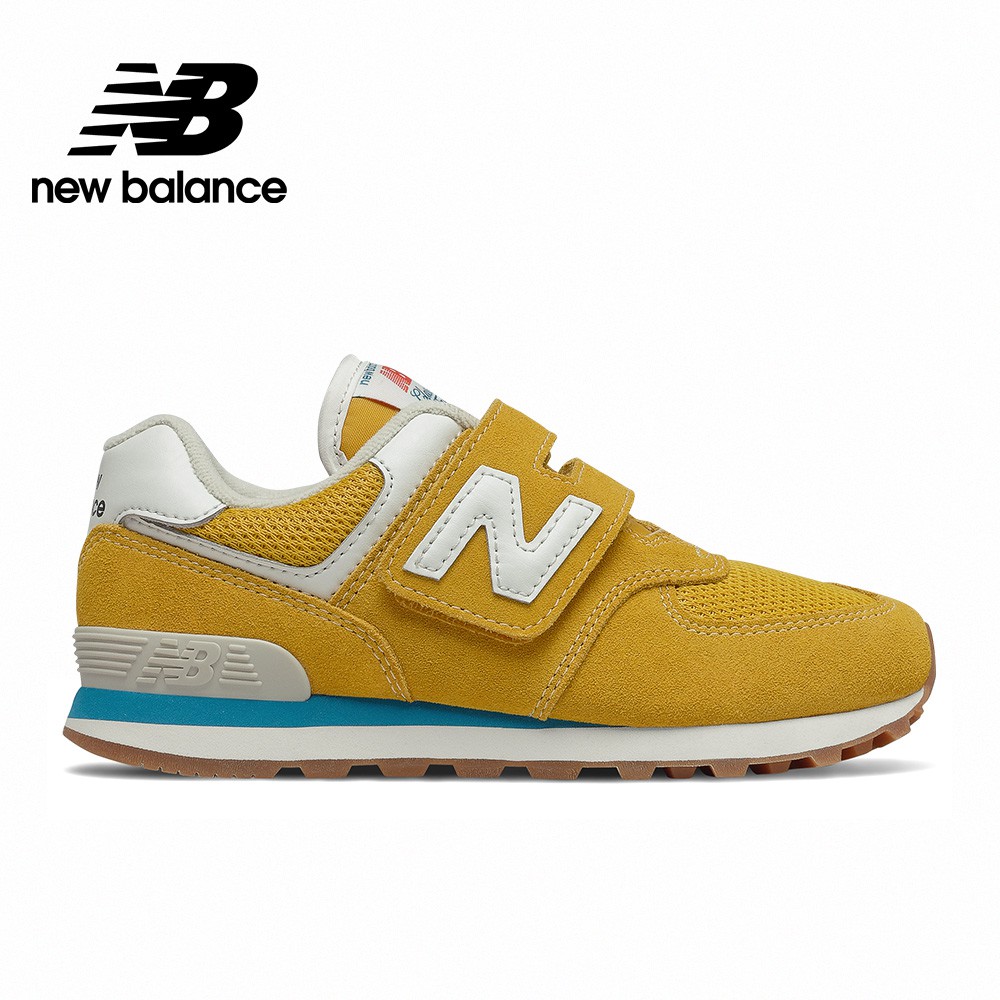【New Balance】 NB 童鞋_中性_芥黃_PV574HB2-W楦 574 中童