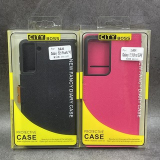 City boss Samsung S21 Plus Ultra 手機保護套 側掀皮套 保護套 斜立支架保護殼 手機殼