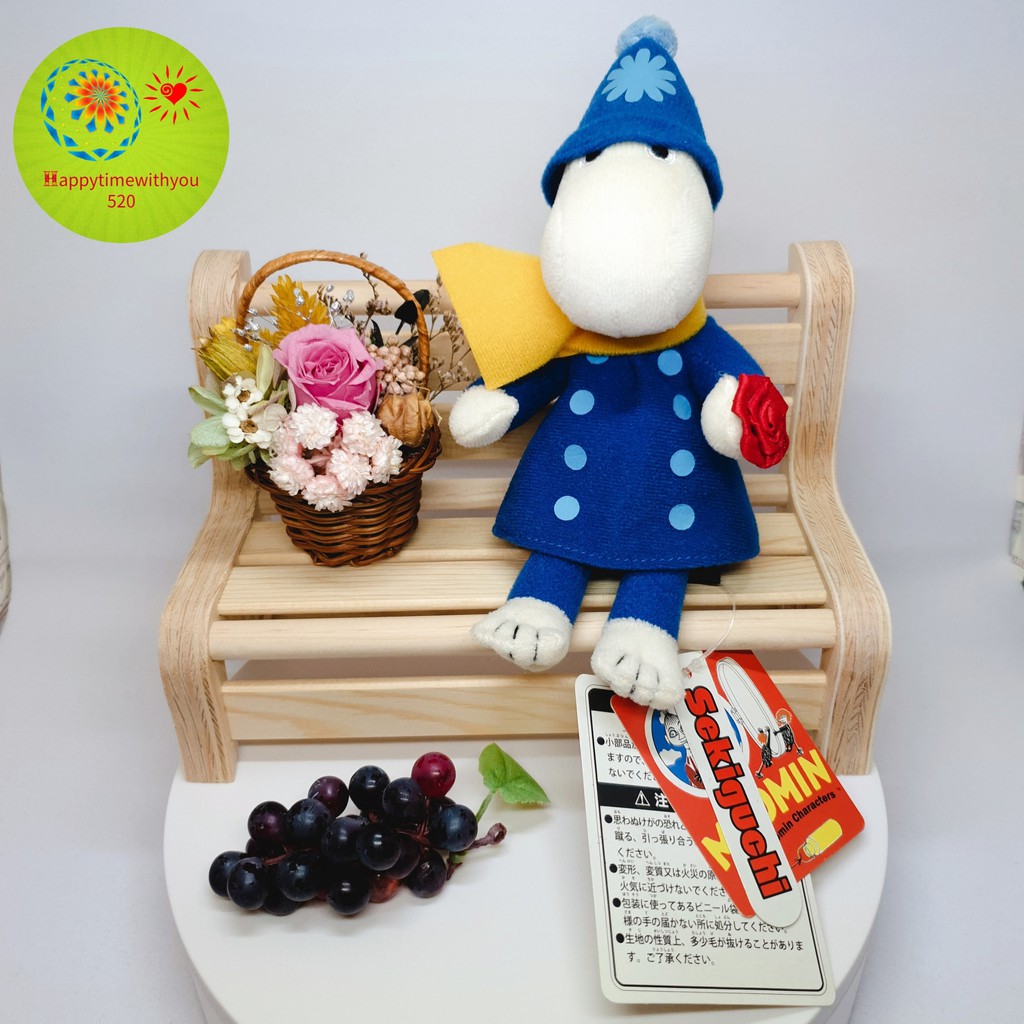 【全新正品】Moomin 嚕嚕米 姆明 北歐 芬蘭風 軍裝 雪帽 圍巾 玫瑰花 限定 造型 娃娃 玩偶 公仔