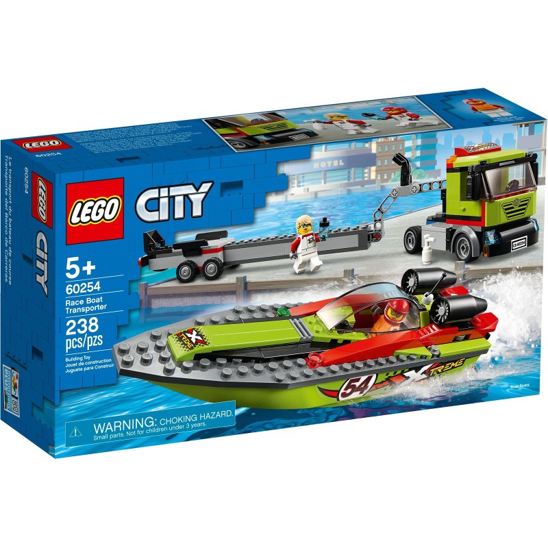 LEGO 樂高 60254  全新品未拆 城市系列 賽艇運輸車 Race Boat Transporter