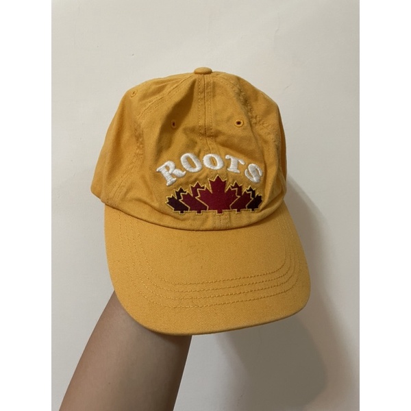 Roots 黃色棒球帽