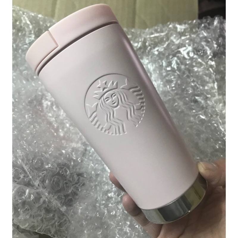 A韓國星巴克粉紅色不鏽鋼保溫杯 251ML A2020015.A2020022,A2020020