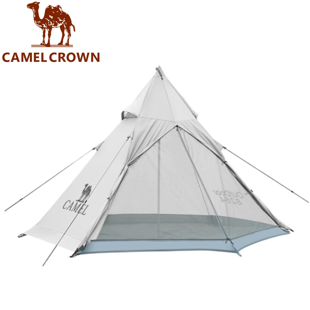 CAMEL CROWN駱駝​ 戶外帳篷 3~4人~六角金字塔帳篷 防曬透氣帳篷
