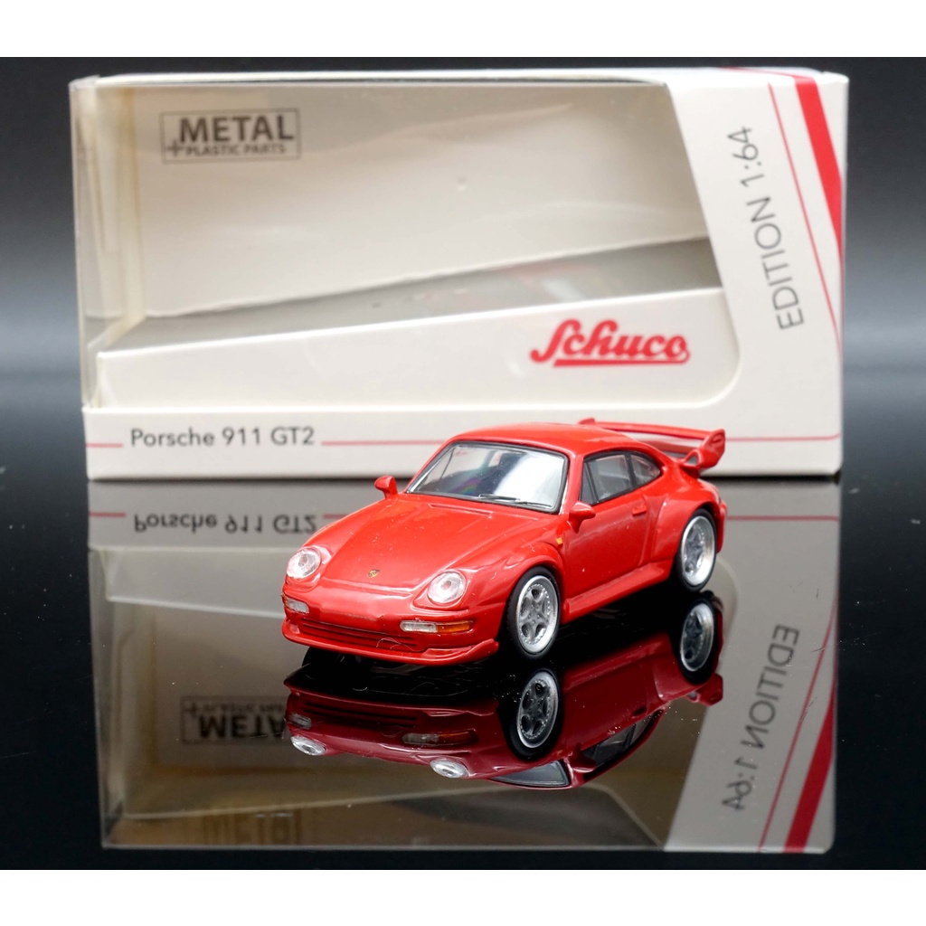 【M.A.S.H】現貨特價 Schuco 1/64 Porsche 911 (993) GT2 red