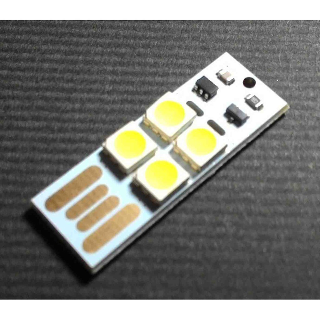 0305 觸控 USB LED 燈 LED燈片 手電筒 小夜燈 電腦燈 行動電源燈 露營燈 黃光觸控區 觸控黃