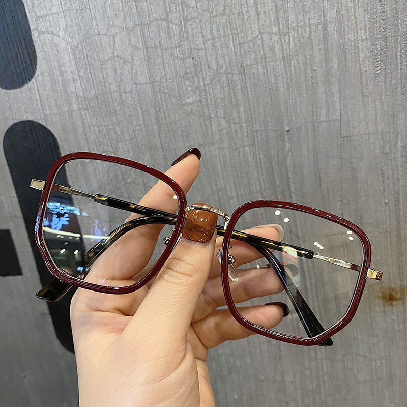 七月原創飾品 現貨可配度數眼鏡素顏眼鏡方框眼鏡粗框平光鏡架抗藍光眼鏡韓國眼鏡 蝦皮購物