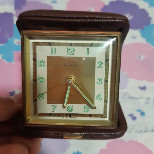 古董 德國製旅行機械鬧鐘